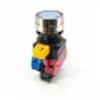 C13 - IDEC White Round Button