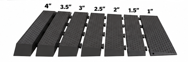 Modular Rubber Threshold Ramp 4" Rise